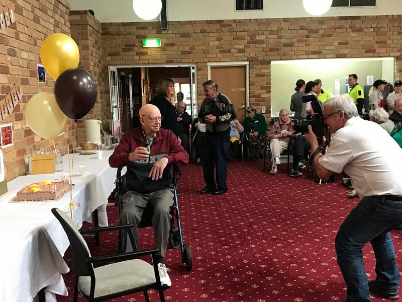 Bowling his way to a century - Parkglen resident Ray Woods celebrates his 100th birthday milestone