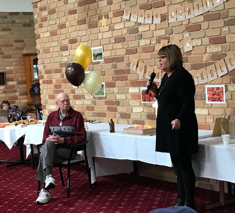Bowling his way to a century - Parkglen resident Ray Woods celebrates his 100th birthday milestone
